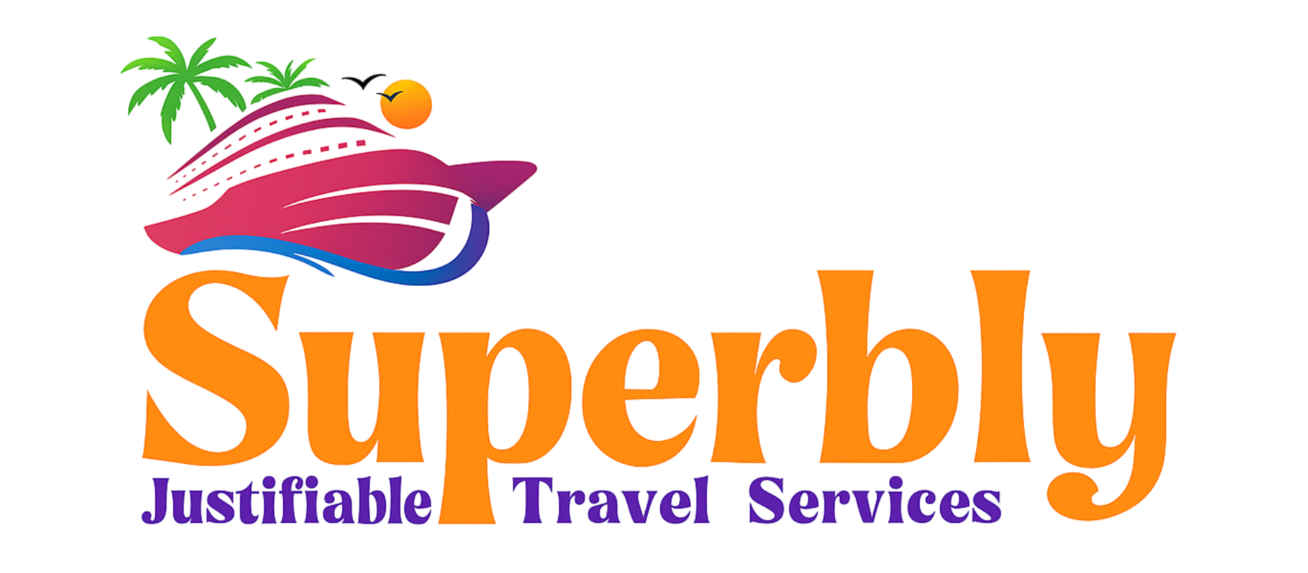 Superbly Justifiable Travel Services Logo - Seamless, Expert Travel Planning