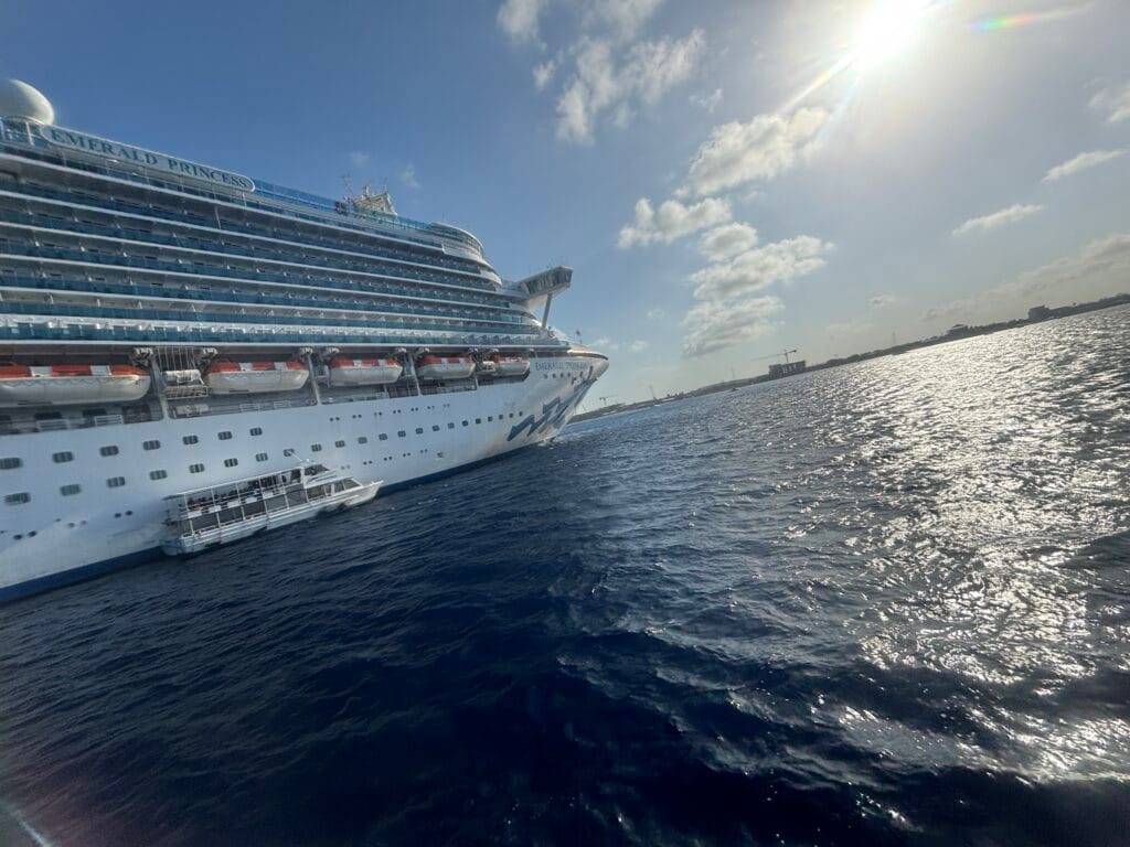 Cruise ship sailing at sea, representing cruise-first travel planning and expertly designed itineraries