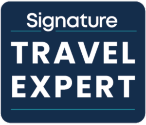Signature Travel Expert badge logo.